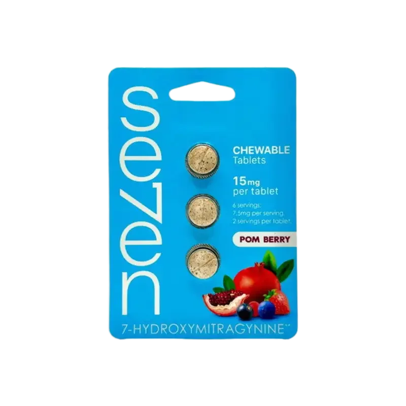 Se7en 3ct 7OH Chewable Tabs Pom Berry 15mg per Tablet - Seven Tech