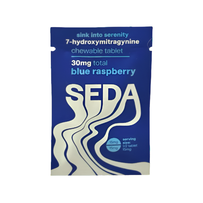 SEDA 1ct 7OH Chewable Tabs Blue Raspberry 30mg Per Tablets - Seven Tech