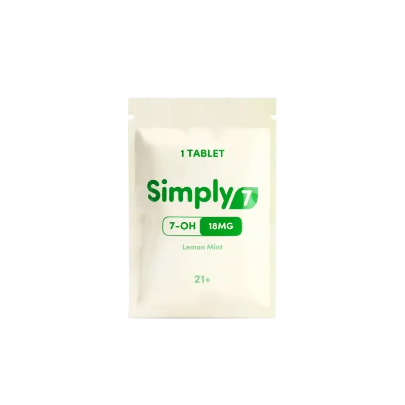 Simply 7 1ct 7OH Tabs Lemon Mint 18mg per Tablet - Seven Tech
