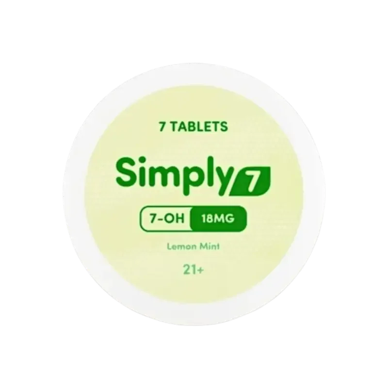 Simply 7 7ct 7OH Tabs Lemon Mint 18mg per Tablet - Seven Tech