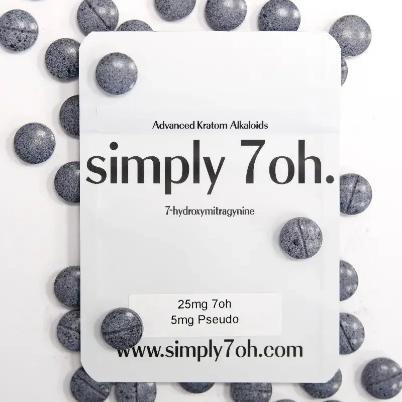 Simply 7oh 5ct 7OH + Psuedo Bubblegum Tabs 25mg + 5mg Psuedo Per Tablet - Seven Tech