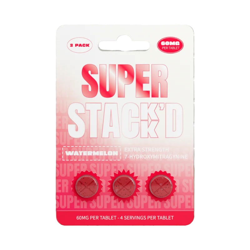 Super Stack’d 3ct 7OH Watermelon 60mg Per Tablet - Seven Tech