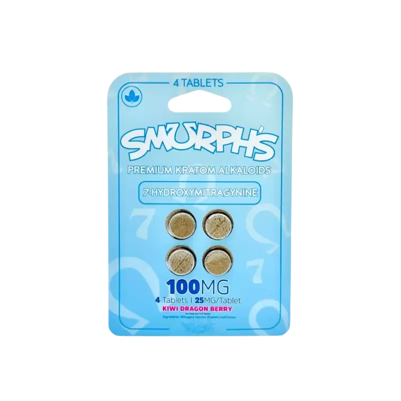 Smurph's 4ct 7OH Tabs Kiwi Dragon 25mg per Tablet - Seven Tech