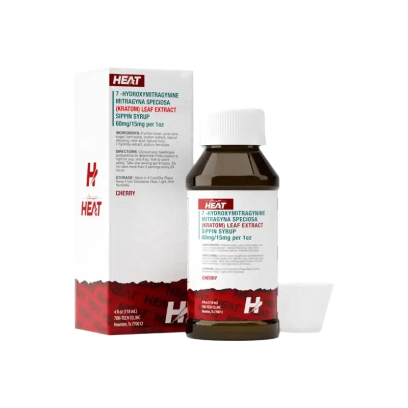Straight Heat 7OH Sippin Syrup Cherry 118ml 60mg - Seven Tech