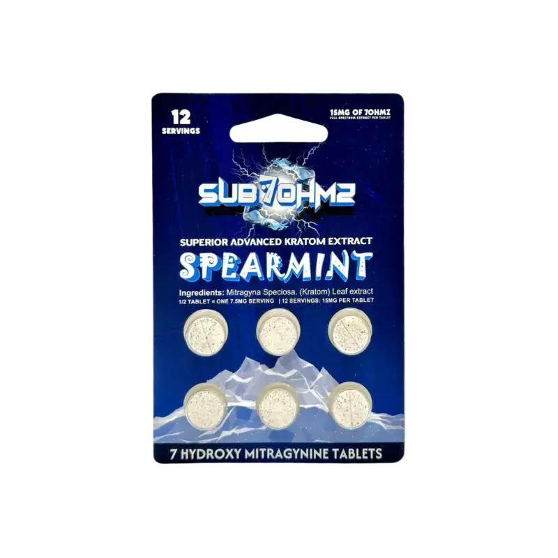 Sub 7 Ohmz 6ct 7OH Tabs Spearmint 15mg per Tablet - Seven Tech