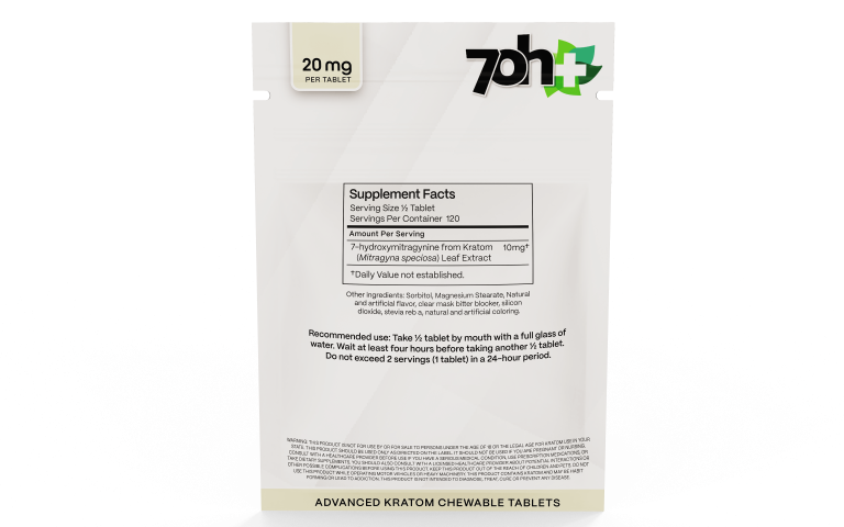 7OH Plus 7OH Chewable Tabs 20mg per Tablet - Seven Tech