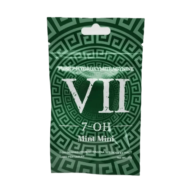 VII 25ct 7OH Green Mint Mini Tabs 20mg per Tablet - Seven Tech