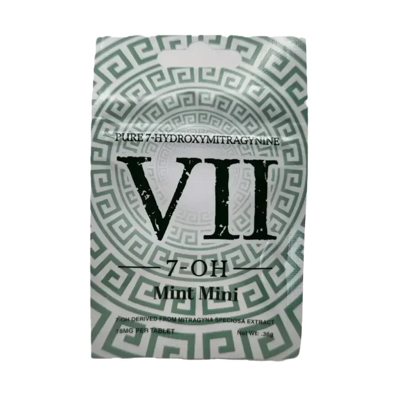 VII 25ct 7OH White Mint Mini Tabs 18mg per Tablet - Seven Tech