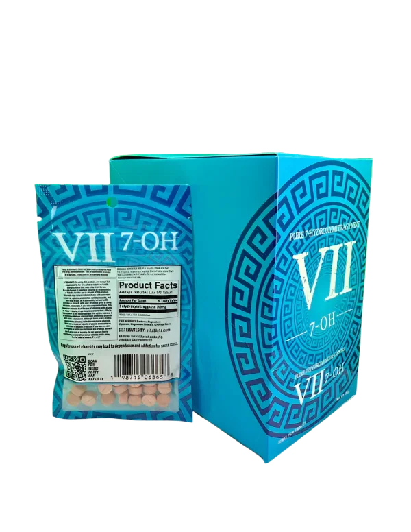 VII 10ct 7OH Raspberry Mini Tabs 30mg per Tablet - Seven Tech