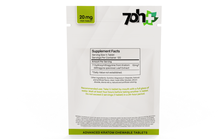 7OH Plus 7OH Chewable Tabs 20mg per Tablet - Seven Tech