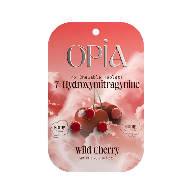 OPIA 4ct 7OH Chewable Tabs Wild Cherry 20mg Per Tablets - Seven Tech