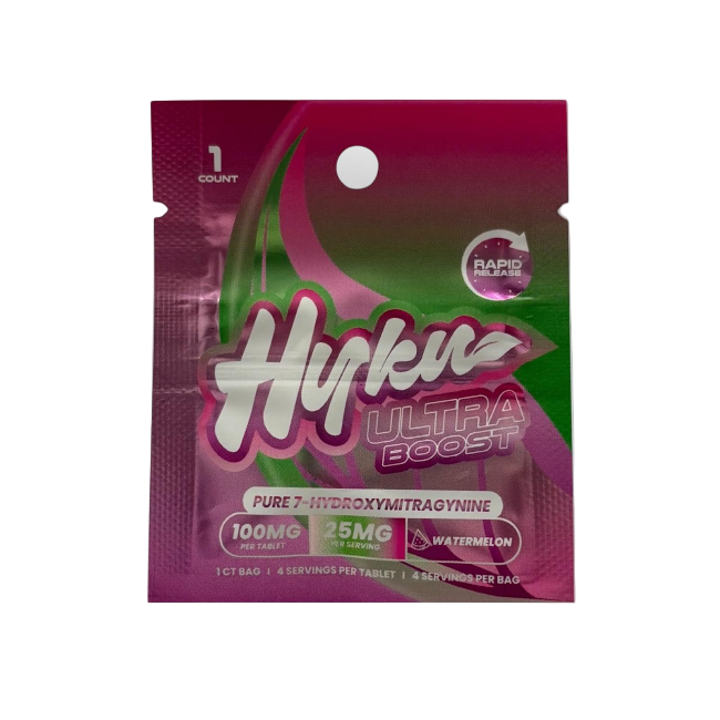HYKU 1ct 7OH Chewable Tab Watermelon 100mg Per Tablets - Seven Tech