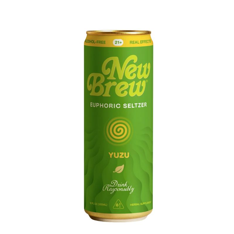 New Brew Euphroic Seltzer Kratom + Kava Euphoric Seltzer 12oz