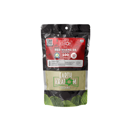 EARTH KRATOM POWDER 100G - MAENG DA RED VEIN - Seven Tech