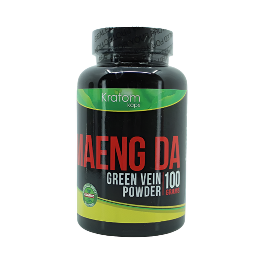 KRATOM KAPS POWDER 100G - MAENG DA GREEN VEIN - Seven Tech