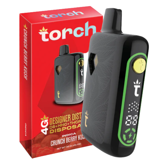 Torch Designer Distillate 4g Disposable Crunch Berry Kush Indica