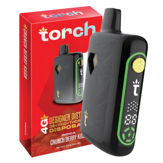 Torch Designer Distillate 4g Disposable Crunch Berry Kush Indica