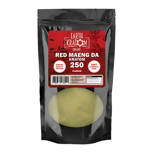 EARTH KRATOM POWDER 250G - MAENG DA RED VEIN - Seven Tech
