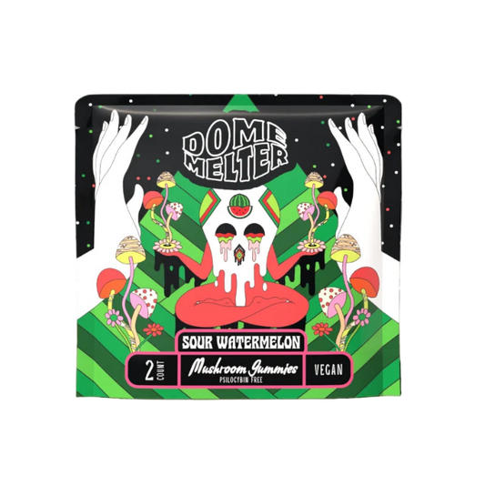 DOME MELTER MAGIC MUSHROOM GUMMIES 2CT 1200MG - SOUR WATERMELON
