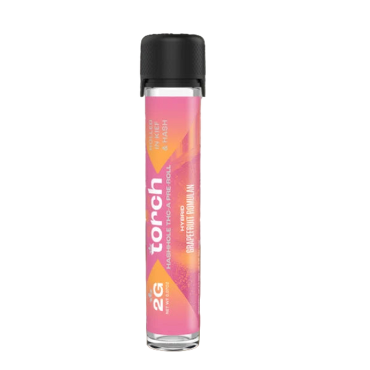 Torch Hashhole Pre-Roll 2g THC-A Rolled in Kief & Hash Grapefruit Romulan Hybrid