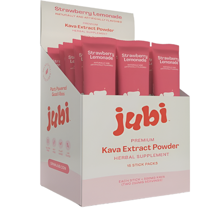 Jubi 1ct Kava Drink Mix Stick Pack Strawberry Lemonade - Seven Tech