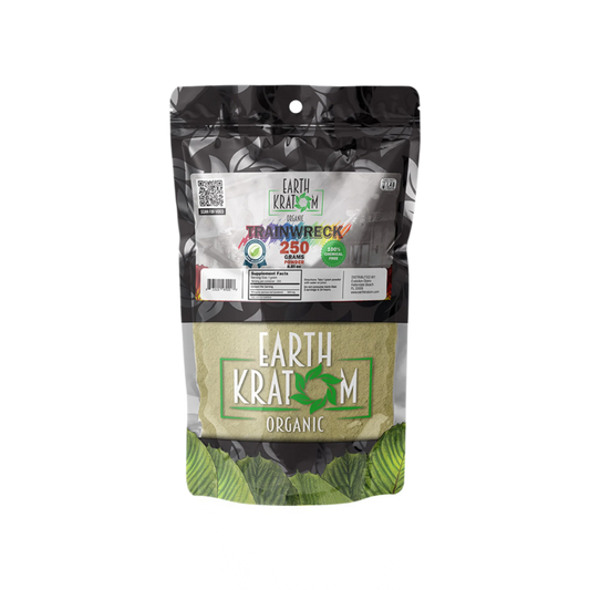 EARTH KRATOM POWDER 250G - TRAINWRECK - Seven Tech