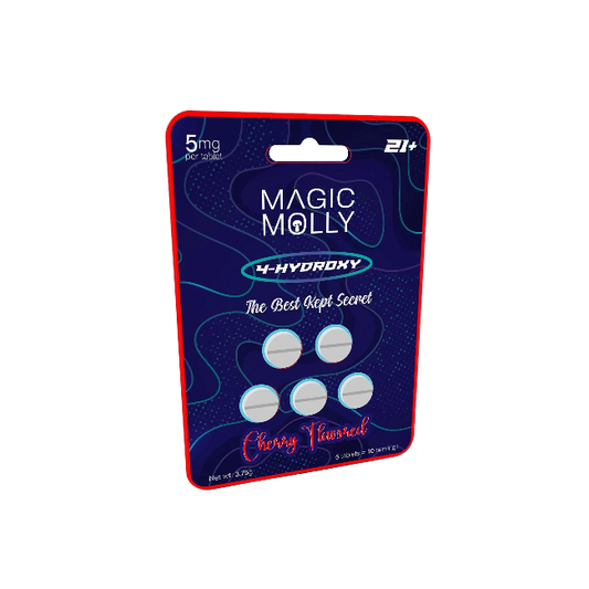 MAGIC MOLLY 4-HYDROXY CHEWABLE TABLETS 5MG PER TABLET 5CT – CHERRY FLAVOR