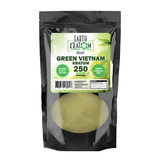 EARTH KRATOM POWDER 250G - VIETNAM GREEN VEIN - Seven Tech