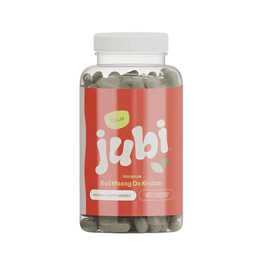 Jubi Calm Red Maeng Da Kratom Capsules 60ct - Seven Tech