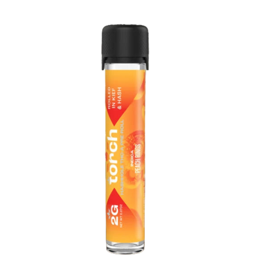 Torch Hashhole Pre-Roll 2g THC-A Rolled in Kief & Hash Peach Rings Indica