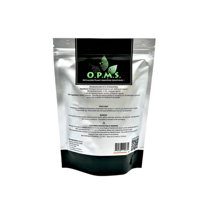 O.P.M.S. SILVER KRATOM POWDER 16OZ - MALAY GREEN VEIN - Seven Tech