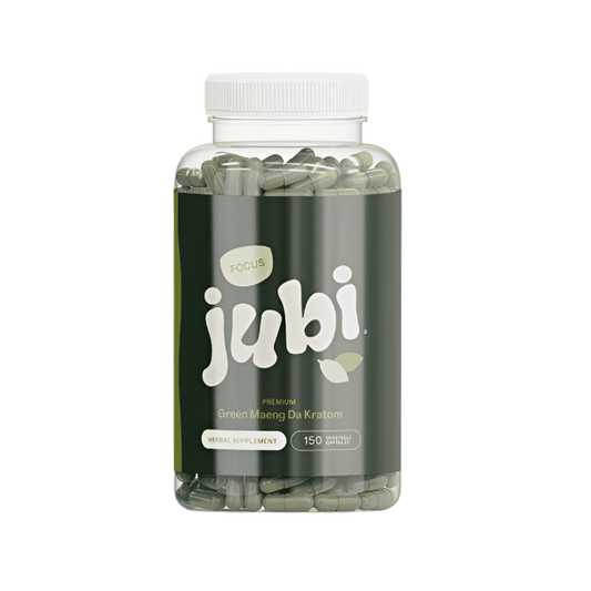 Jubi Focus Green Maeng Da Kratom Capsules 150ct - Seven Tech
