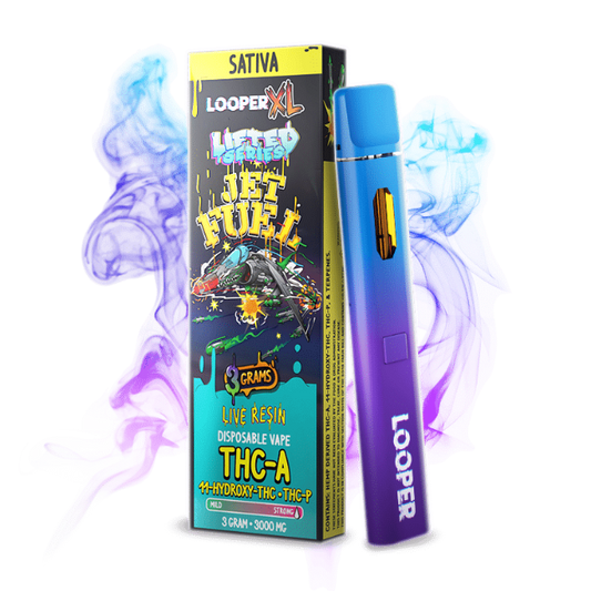 LOOPER XL LIFTED SERIES LIVE RESIN 3G DISPOSABLE - JET FUEL SATIVA