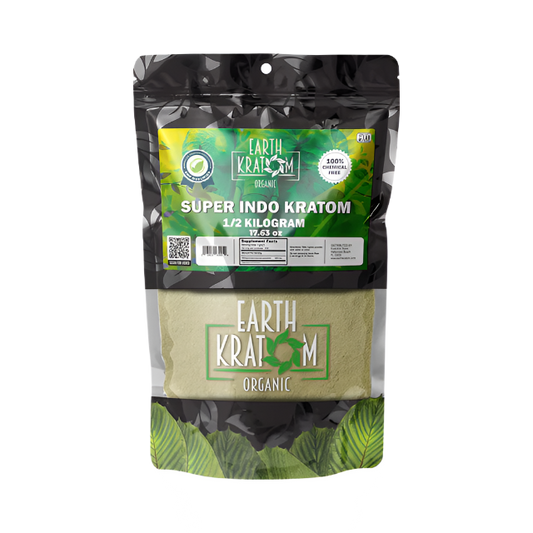 EARTH KRATOM POWDER 500G - INDO SUPER GREEN VEIN - Seven Tech