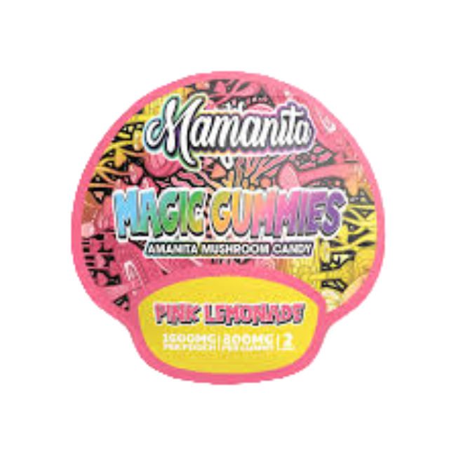 🎁 Mamanita Pink Lemonade Magic Gummies Mushroom Candy 2pcs 800mg 1600mg Per Pkg (100% off)