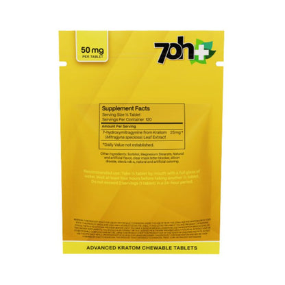 7OH Plus 7-Hydroxy Chewable Tablets 50mg per Tablet