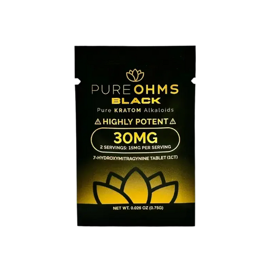 🎁 Pure Ohms 1ct 7OH Tabs Black 30mg Per Tablet (100% off) - Seven Tech