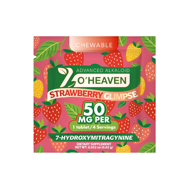 7 O'Heaven 1ct 7OH Tabs Strawberry Glimpse 50mg Per Tablets - Seven Tech