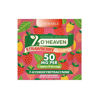 7 O'Heaven 1ct 7OH Tabs Strawberry Glimpse 50mg Per Tablets - Seven Tech