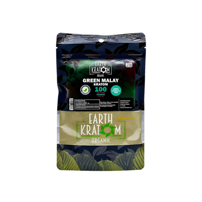 EARTH KRATOM POWDER 100G - MALAY GREEN VEIN - Seven Tech