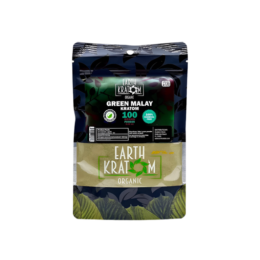 EARTH KRATOM POWDER 100G - MALAY GREEN VEIN - Seven Tech