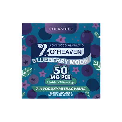 7 O'Heaven 1ct 7OH Tabs Blueberry Moon 50mg Per Tablets - Seven Tech