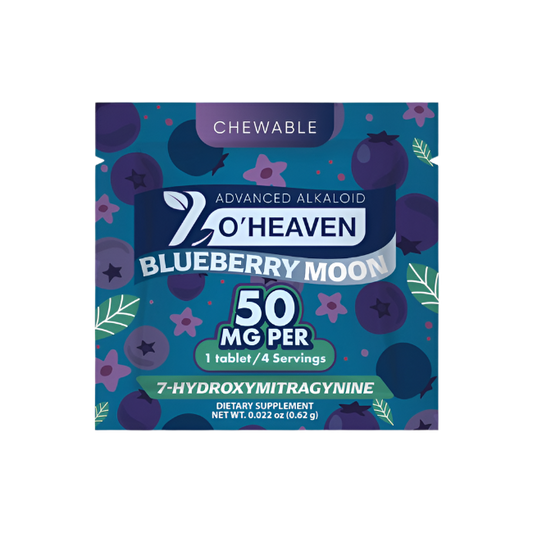 7 O'Heaven 1ct 7OH Tabs Blueberry Moon 50mg Per Tablets - Seven Tech