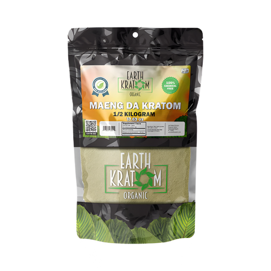 EARTH KRATOM POWDER 500G - MAENG DA GREEN VEIN - Seven Tech