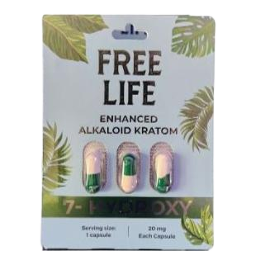 FREE LIFE 7-OH Enhanced Alkaloid 20mg 3ct - 7ohplus