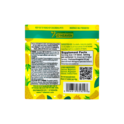 7 O'Heaven 1ct 7OH Tabs Sunny Pineapple 50mg Per Tablets - Seven Tech