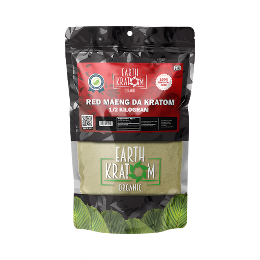 EARTH KRATOM POWDER 500G - MAENG DA RED VEIN - Seven Tech