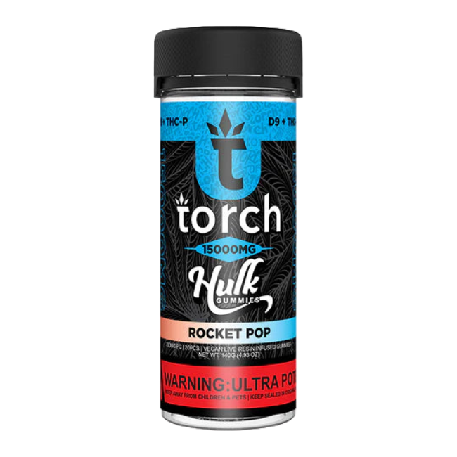 Torch Hulk Gummies 15000mg Rocket Pop