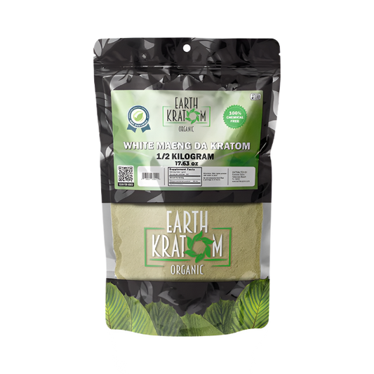 EARTH KRATOM POWDER 500G - MAENG DA WHITE VEIN - Seven Tech