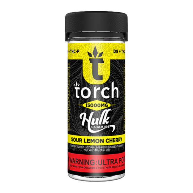 Torch Hulk Gummies 15000mg Sour Lemon Cherry